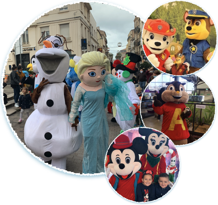 Mascottes - peluches géantes - Avignon - Région Paca, Rhônes Alpes et Midi Pyrenées