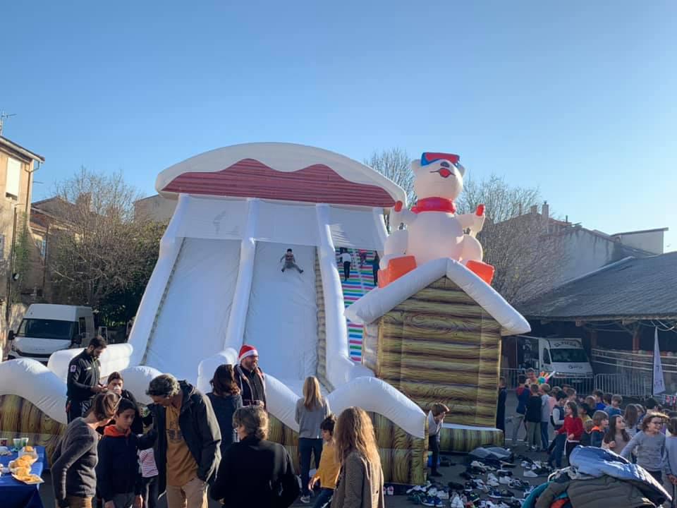 Piste de luges gonflable - 24m x 10m x 10m de haut