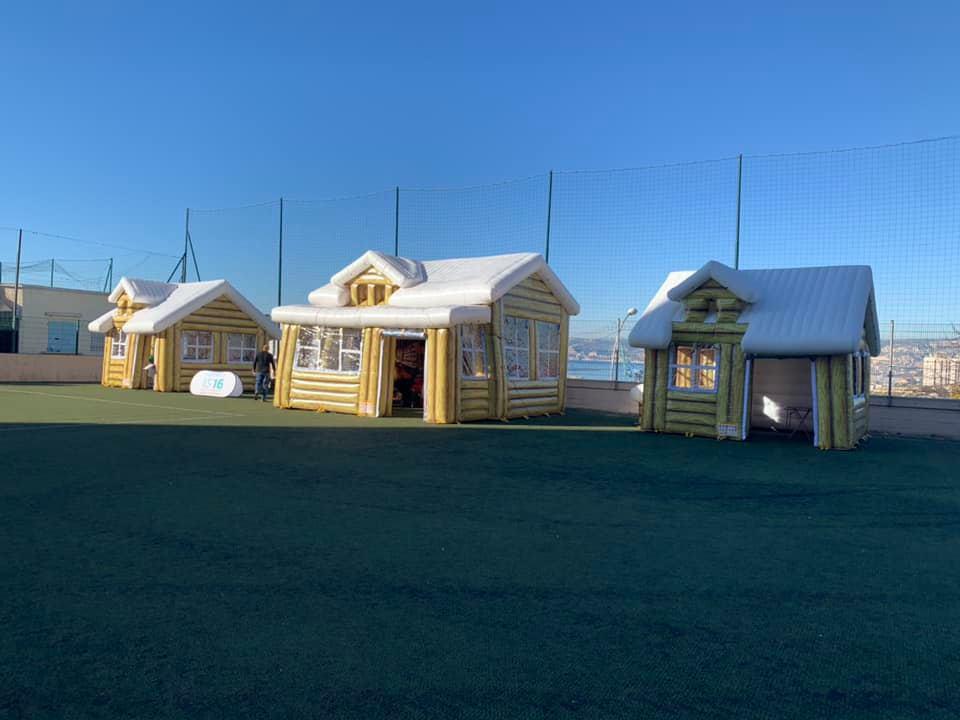 Chalets gonflables - animations et studio photos